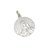 Medalla Virgen María - Plata Blanca 925 - 22mm - comprar online