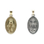 Medalla Virgen Milagrosa - Plata con frente en oro 18k - Doble faz - 24mm - comprar online