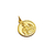Medalla Virgen de Pompeya - Plaqué Oro 21k - 18mm