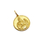 Medalla Virgen de Pompeya - Plaqué Oro 21k - 22mm