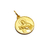 Medalla Santa Teresita - Plaqué Oro 21k - 22mm