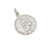 Medalla Escapulario María Del Rosario De San Nicolás (Coronada) - Plata Blanca - 20mm - comprar online