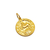 Medalla Signo del Zodíaco - Sagitario - Plaqué Oro 21k - 22mm