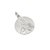 Medalla Sagrado Corazón De Jesús - Plata Blanca 925 - 24mm - comprar online