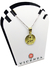 Medalla Sagrado Corazón de Jesús - Plata con frente en oro 18k - 18mm - tienda online