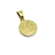 Medalla San Benito - Plata con frente en oro 18k - Doble Faz - 16mm - comprar online