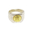 Anillo De Plata Y Oro - Tipo Sello - San Expedito - Cuadrado - comprar online