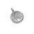 Medalla Santa Rosa De Lima - Grabado + Cadena - 26mm/al