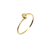 Anillo Solitario Compromiso Oro 18 K - Cubic Circonia Vi3024 - tienda online