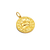 Medalla Signo del Zodíaco - Tauro - Plaqué Oro 21k - 22mm