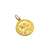 Medalla Signo del Zodíaco - Virgo - Plaqué Oro 21k - 22mm