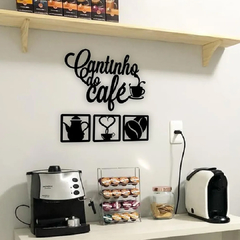 Kit Cantinho Do Café 4 Peças 30cm Decoração Cozinha Mdf 3mm na internet