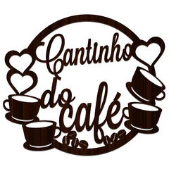 Cantinho Do Café Mdf Placa Frase Decorativa 30x30cm na internet