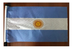 Bandera Con Soporte Para Auto Banderita Argentina X1 - comprar online