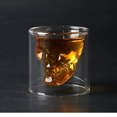 Vaso Tipo Calavera Vidrio Whisky Tragos Modelo Grande 10 Cm - tienda online