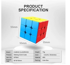 Moyu Meilong 3 X 3 Stickerless Cubo Magico Cubo Rubik en internet