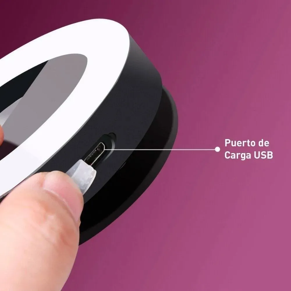 Aro De Luz Led Celular Selfie Recargable Usb Ring Light