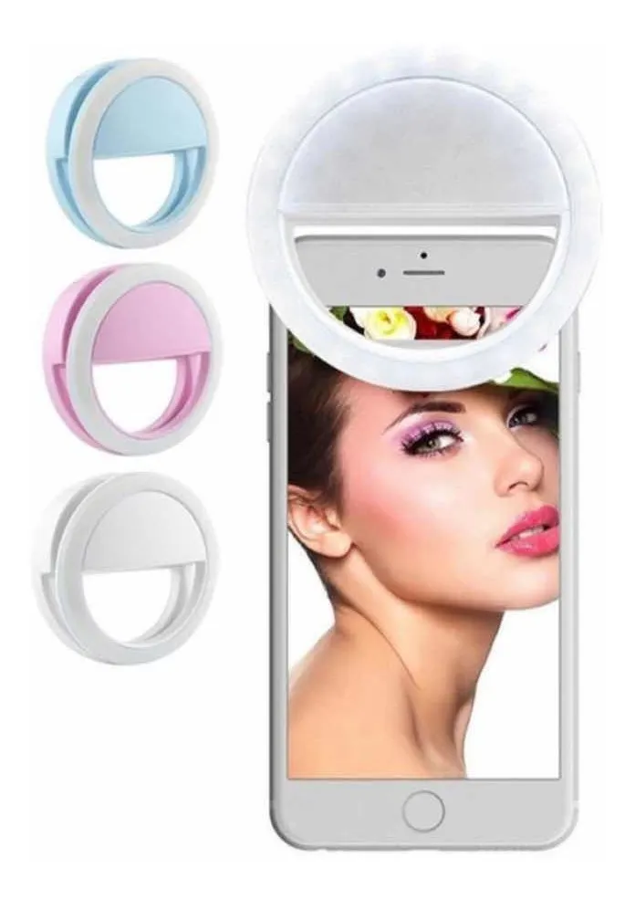 Aro De Luz Led Celular Selfie Recargable Usb Ring Light