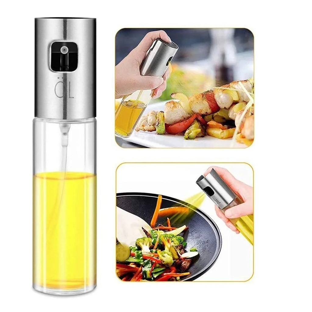 Pulverizador de aceite - Pulverizador de aceite de oliva para cocinar,  botella de spray para aceite, botella de vidrio versátil botella de aceite  de