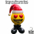 Forma de Fibra de Vidro para fazer Emoji Apaixonado de Natal - comprar online