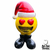 Forma de Fibra de Vidro para fazer Emoji Apaixonado de Natal na internet