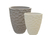 Conjunto de Formas de Fibra para fazer 2 Tamanhos de Vasos Pedra - comprar online