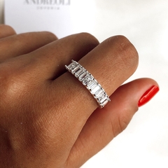 Anillo medio sin fin cubics baguette cod an225