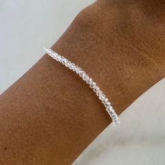 pulsera de cristales blanca - comprar online