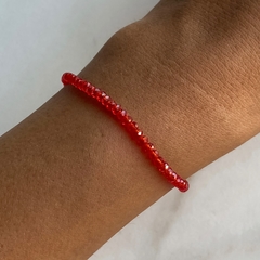 pulsera de cristal roja - comprar online