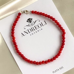 Pulsera de Coral Rojo