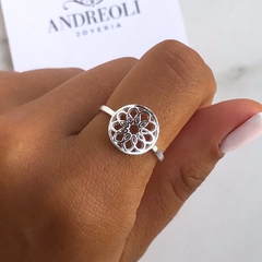 anillo flor calada (cod an131)