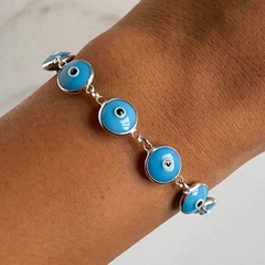 pulsera ojo turco celeste (COD P108)