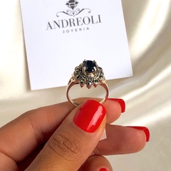 anillo con onix - ANDREOLI JOYERIA 