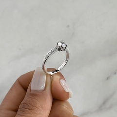 Anillo medio sin fin centro cubic (cod an715) - tienda online