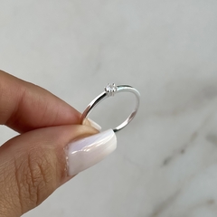 anillo solitario centro cubic (Cod an797) - comprar online