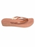 Havaianas Feminina, Numeração Especial, Calçados Grande, Tamanhos 40 41 42 Metal Rosê Wedges Fc - loja online