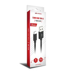 CABO USB-USB C 2M 3A CB-C20BK C3TECH - comprar online