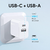 Carregador Parede 1Hora Porta Usb A/C + Cabo TipoC Branco REF: GAR162-EU - comprar online