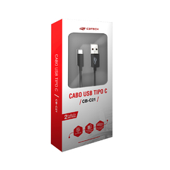 Cabo USB para USB-C 2 Metros 2 Amperes CB-C21BK C3Tech - comprar online