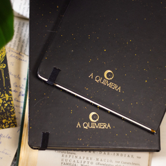 Caderneta Freya - Fadas Literárias Dourado - A Quimera