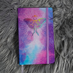 Caderneta Aurora Mariposa Lilás - comprar online