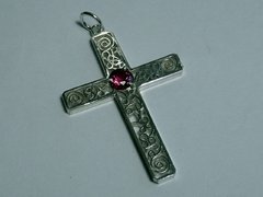 D007Crucifixo Filigranado de Prata - comprar online