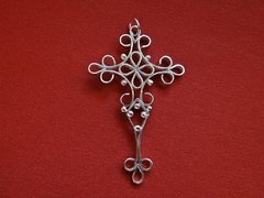 D007F Crucifixo de Prata Serralheria - comprar online