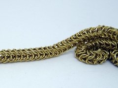 D133A Cordão Chainmaille Box Chain em Latão - comprar online