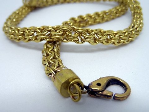 D133B Cordão Chain Maille em Latão