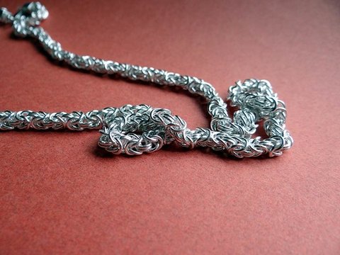 D118 Cordão Chain maille Bizantino