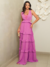 Imagem do Vestido Longo Com Babado Decote Em Tule Gabriela - 063AC