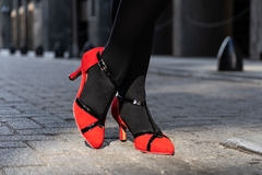 Zapatos de baile - Moscú (negro y rojo)