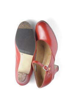 Zapatos de baile semillado - Areco Profesional (rojo) - Moreno