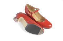 zapato baile rojo